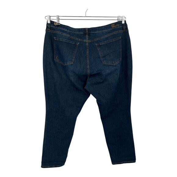 Kut from the Kloth jeans Katy boyfriend denim blue size 22W - Picture 3 of 6